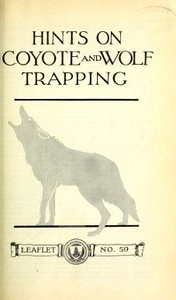 Cover of Hints on Wolf and Coyote Trapping