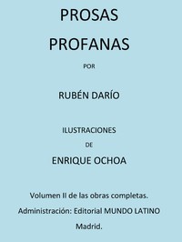 Cover of Prosas Profanas Obras Completas Vol. II