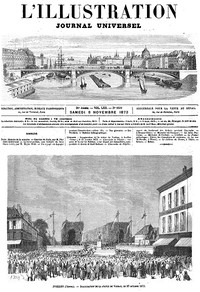 Cover of L'Illustration, No. 1602, 8 novembre 1873