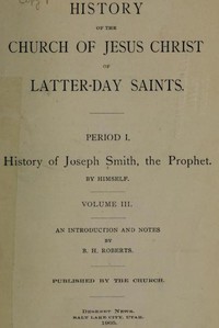 Cover of History of the Church of Jesus Christ of Latter-day Saints, Volume 3