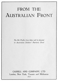 Cover of From the Australian Front