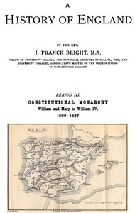 Cover of A History of England, Period III. Constitutional Monarchy
