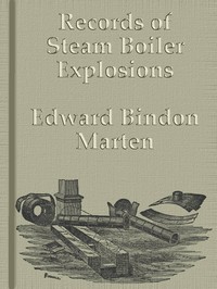 Cover of Records of Steam Boiler Explosions