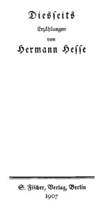 Cover of Diesseits: Erzählungen