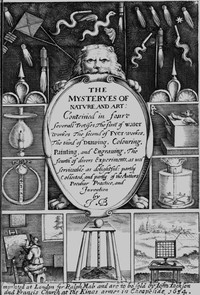 Cover of The Mysteryes of Nature and Art Conteined in foure severall Tretises, The first of water workes, The second of Fyer workes, The third of Drawing, Colouring, Painting, and Engraving, The fourth of divers Experiments, as wel serviceable as delightful: partly Collected, and partly of the Authors Peculiar Practice, and Invention