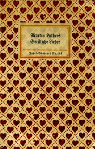 Cover of Martin Luthers Geistliche Lieder