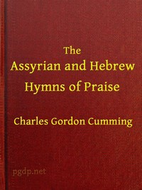 Cover of The Assyrian and Hebrew Hymns of Praise