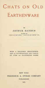 Cover of Chats on Old Earthenware
