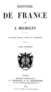 Cover of Histoire de France (Volume 1/19)