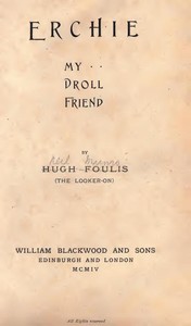 Cover of Erchie, My Droll Friend