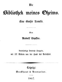 Cover of Die Bibliothek meines Oheims: Eine Genfer Novelle