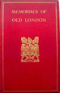 Cover of Memorials of Old London. Volume 2 (of 2)