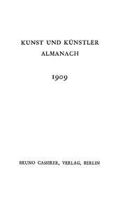 Cover of Kunst und Künstler Almanach 1909