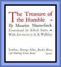 Cover of The Treasure of the Humble