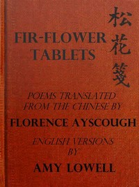 Cover of Fir-Flower Tablets: Poems Translated from the Chinese
