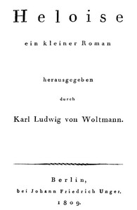Cover of Heloise : ein kleiner Roman