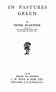 Cover of In Pastures Green