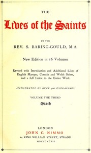 Cover of The Lives of the Saints, Volume 03 (of 16): March