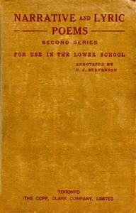 Cover of Narrative and Lyric Poems (Second Series) for Use in the Lower School