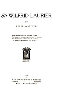 Cover of Sir Wilfrid Laurier