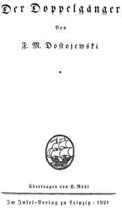 Cover of Der Doppelgänger