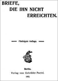 Cover of Briefe, die ihn nicht erreichten