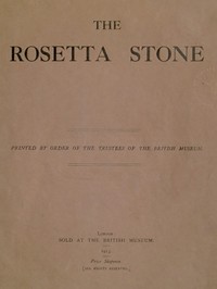 Cover of The Rosetta Stone