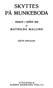 Cover of Skyttes på Munkeboda: Hemliv i Skåne 1830