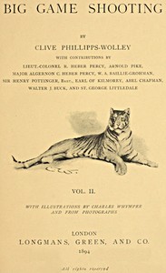 Cover of Big Game Shooting, volume 2 (of 2)