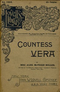 Cover of Countess Vera; or, The Oath of Vengeance