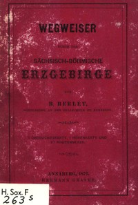 Cover of Wegweiser durch das sächsisch-böhmische Erzgebirge