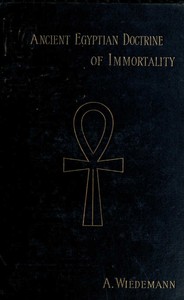 Cover of The ancient Egyptian doctrine of the immortality of the soul
