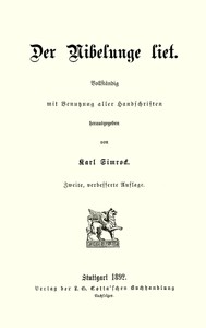 Cover of Der Nibelunge liet
