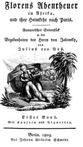 Cover of Florens Abentheuer in Afrika, und ihre Heimkehr nach Paris. Erster Band.