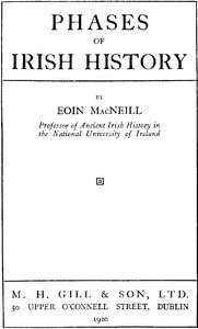 Cover of Phases of Irish History