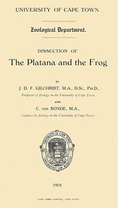 Cover of Dissection of the Platana and the Frog