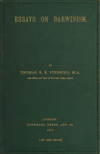Cover of Essays on Darwinism
