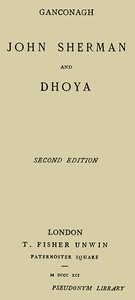 Cover of John Sherman; and, Dhoya