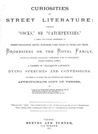 Cover of Curiosities of Street Literature