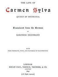 Cover of The Life of Carmen Sylva (Queen of Roumania)