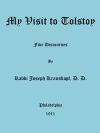Cover of "My Visit to Tolstoy": Five Discourses