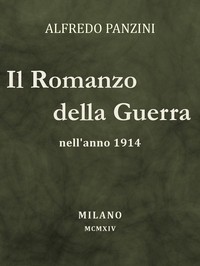 Cover of Il romanzo della guerra nell'anno 1914