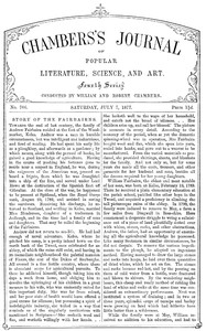 Cover of Chambers's Journal of Popular Literature, Science, and Art, No. 706 July 7, 1877