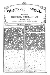 Cover of Chambers's Journal of Popular Literature, Science, and Art, No. 707, July 14, 1877