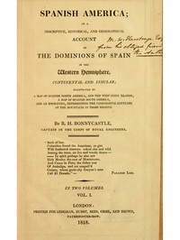 Cover of Spanish America, Vol. 1 (of 2)