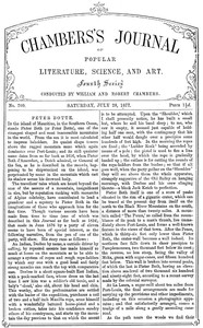 Cover of Chambers's Journal of Popular Literature, Science, and Art, No. 709 July 28, 1877