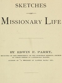 Cover of Sketches of Missionary Life