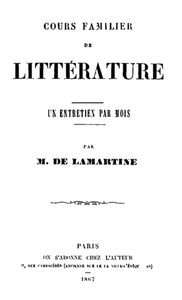 Cover of Cours familier de Littérature - Volume 23