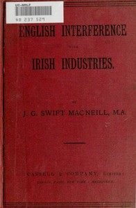 Cover of English Interference with Irish Industries