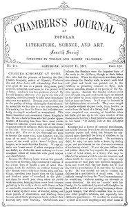 Cover of Chambers's Journal of Popular Literature, Science, and Art, No. 711, August 11, 1877